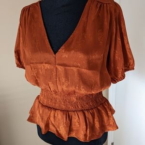 NWT June & Hudson copper colored top, size small